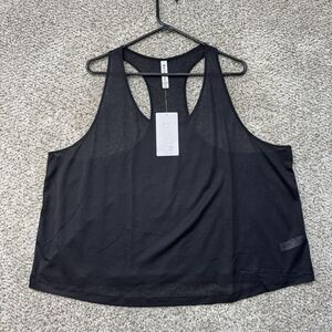 Athleta Vapor Scoop Sheer Tank Top Women 2X Racer Back Sporty Gym Minimalist New